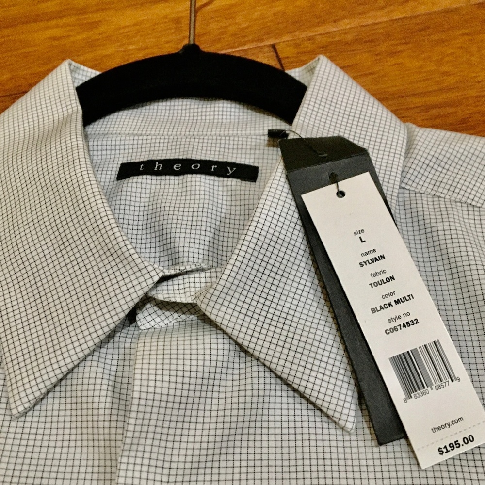 NEW Men's THEORY Brand Dress/Sport Shirt Sz Large